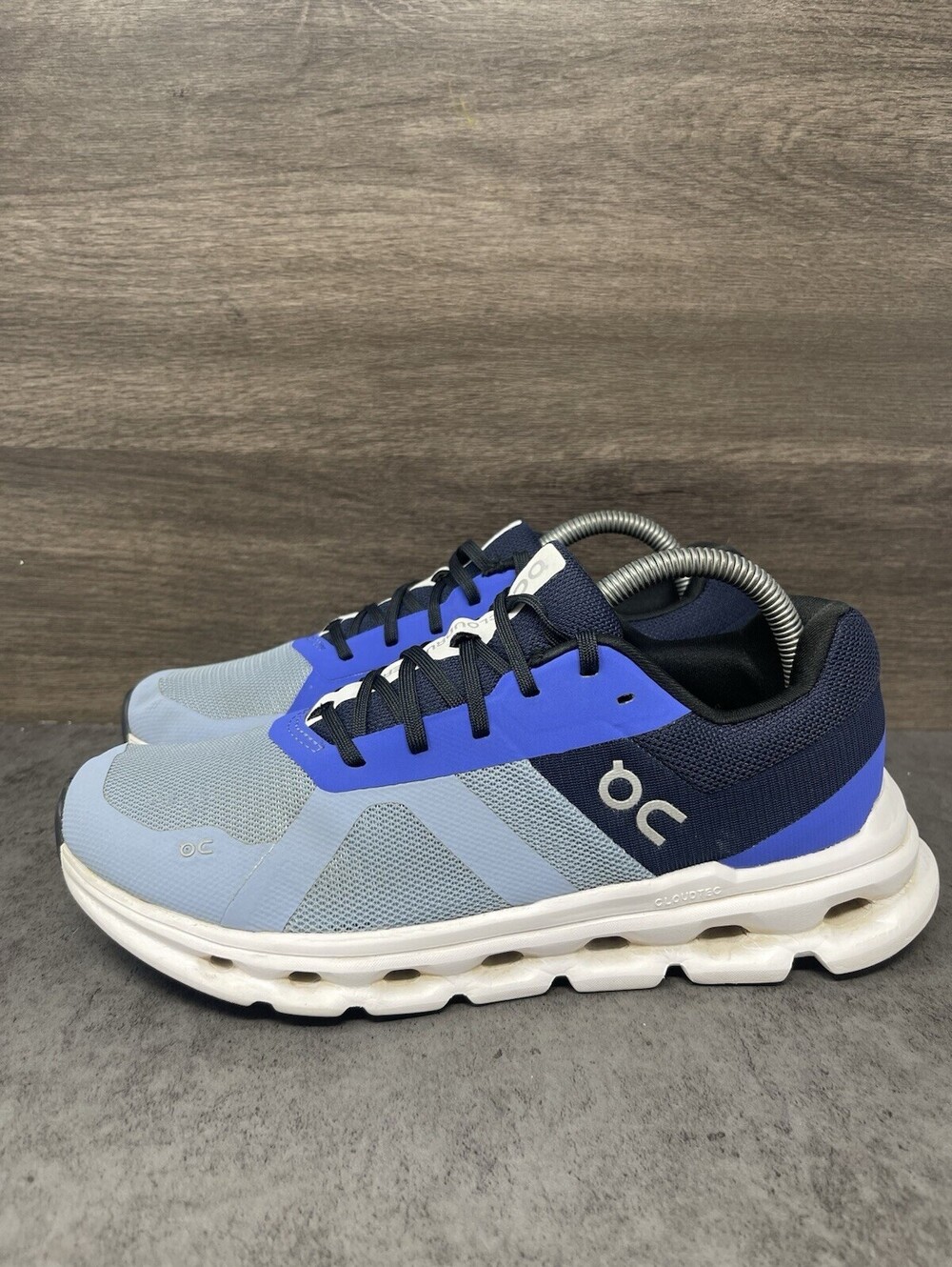 On Cloudrunner Size 8.5 Womens Chambray Midnight Blue CloudTec Running Shoes